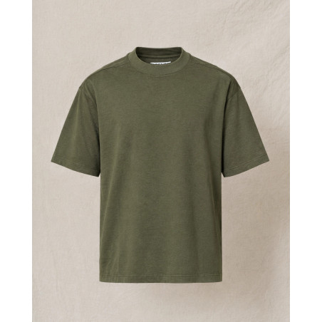 T-shirt en coton kaki Over-D