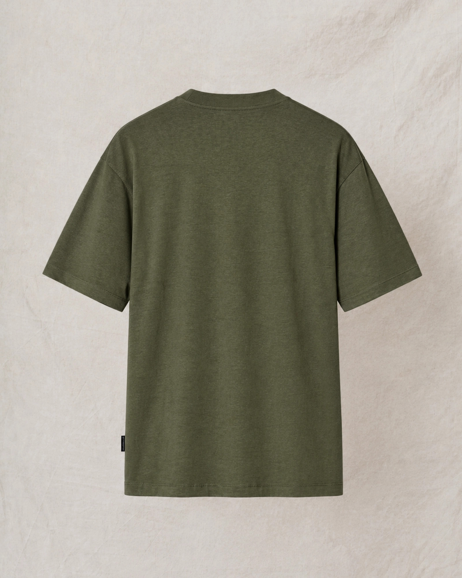 T-shirt en coton kaki Over-D