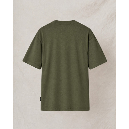T-shirt en coton kaki Over-D