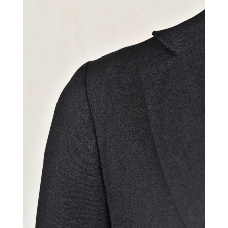 Veste blazer grise à double boutonnage Telacruda