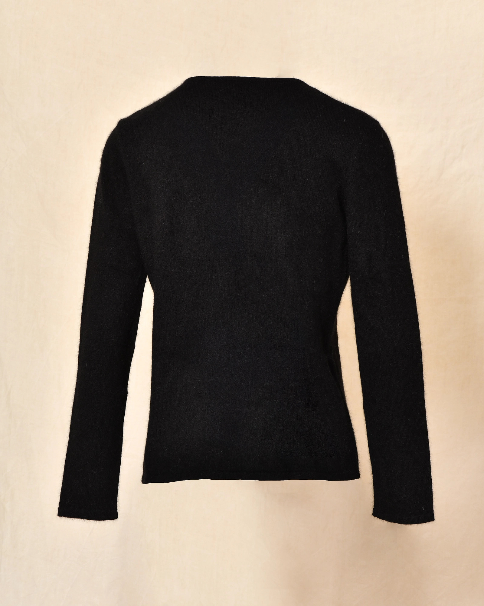 Pull en laine zippé noir Ma Petite Capsule