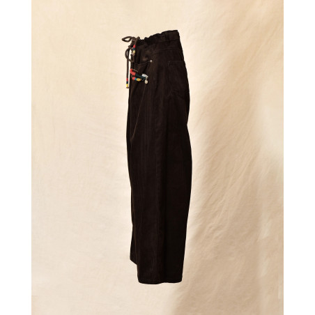 Pantalon en velours côtelé marron Front Street