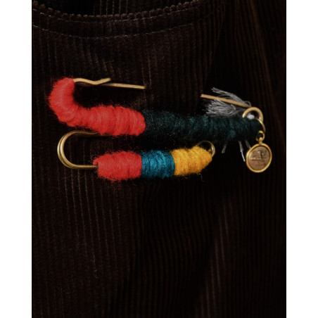 Pantalon en velours côtelé marron Front Street