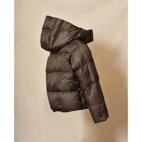 Doudoune à capuche marron Ma Petite Capsule