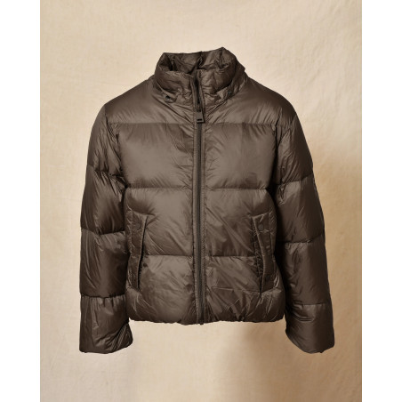 Doudoune à capuche marron Ma Petite Capsule