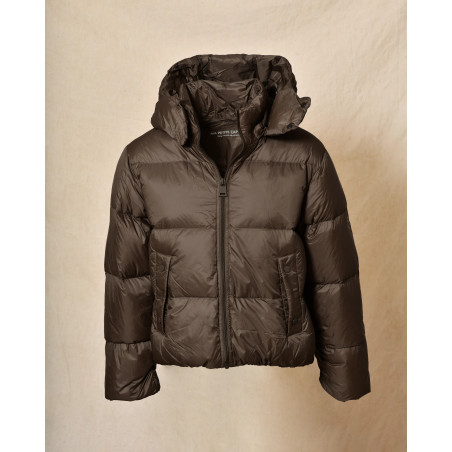 Doudoune à capuche marron Ma Petite Capsule