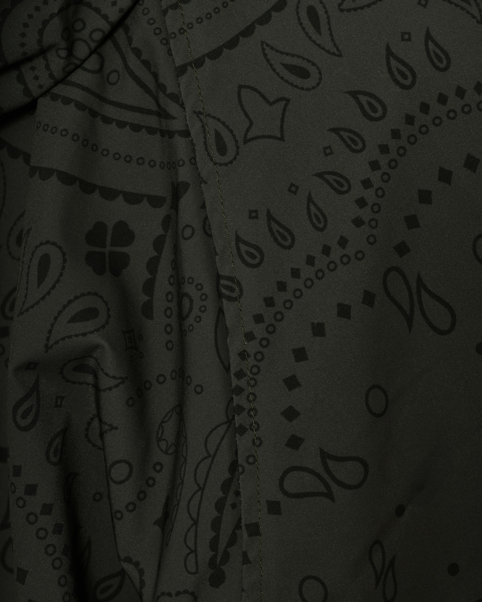 Veste coupe-vent kaki à motif bandana noir Ma Petite Capsule