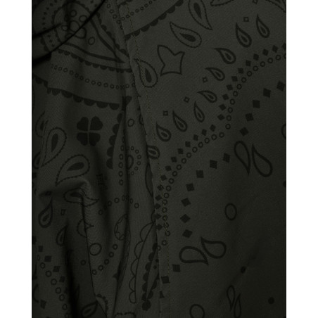 Veste coupe-vent kaki à motif bandana noir Ma Petite Capsule
