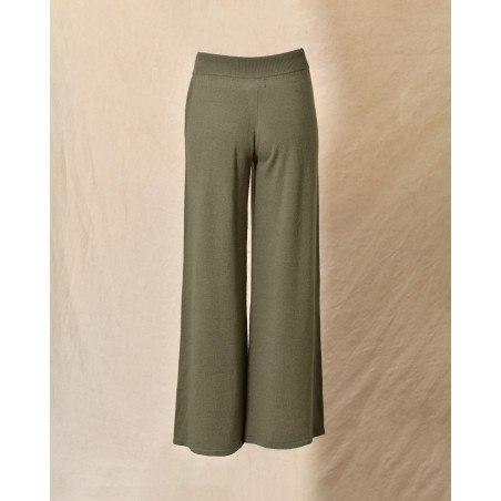 Pantalon de jogging en laine vert Ma Petite Capsule
