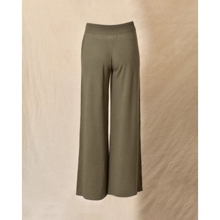 Pantalon de jogging en laine kaki Ma Petite Capsule