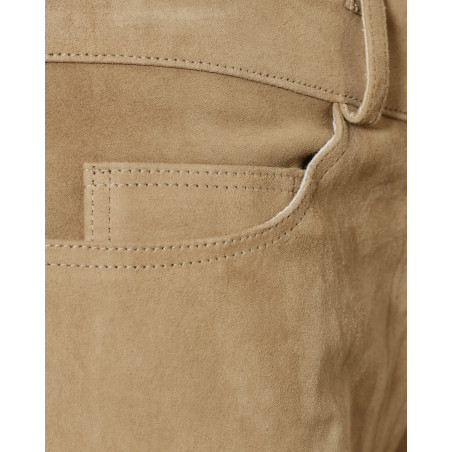 Short en cuir beige Ventcouvert