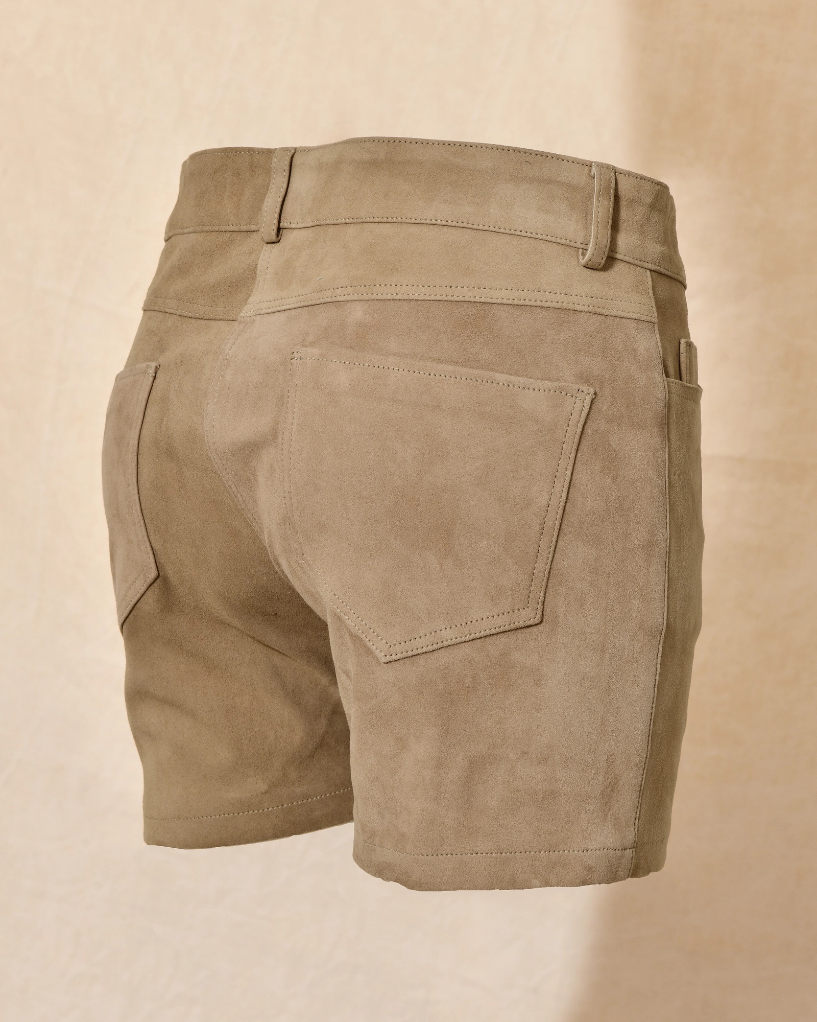 Short en cuir beige Ventcouvert