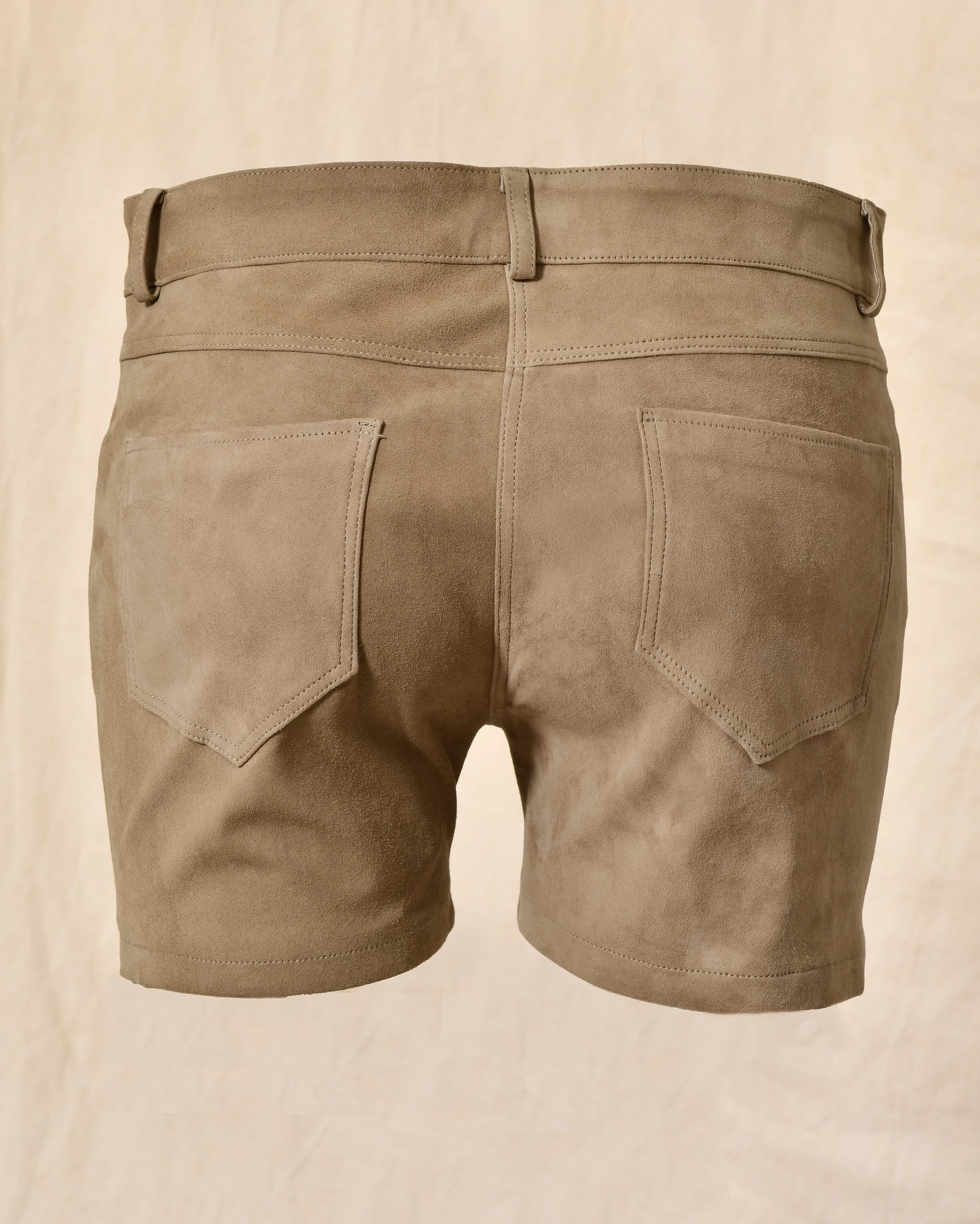 Short en cuir beige Ventcouvert