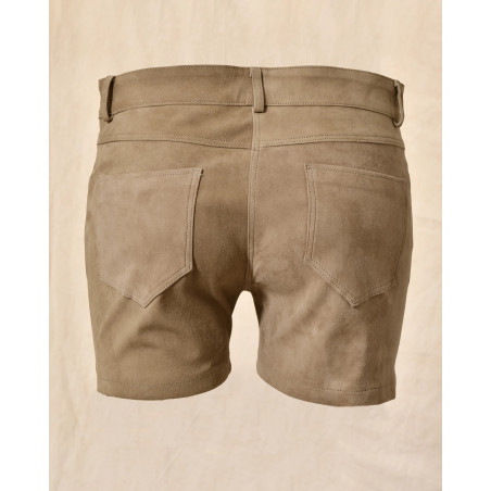 Short en cuir beige Ventcouvert