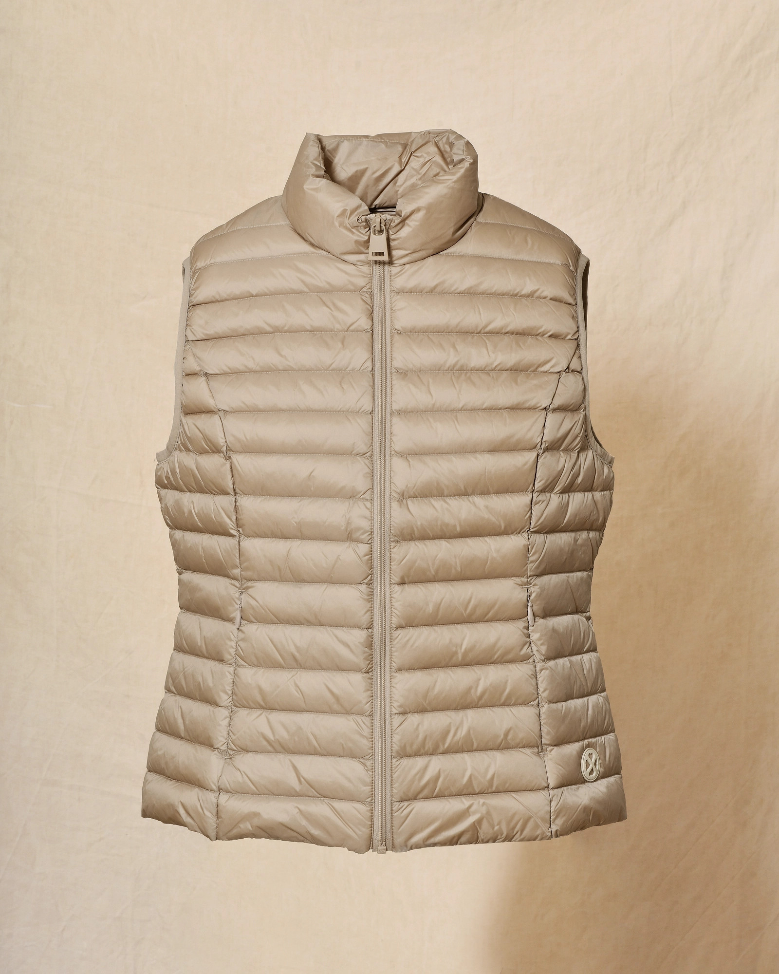 Doudoune sans manches beige Ma Petite Capsule