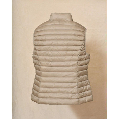 Doudoune sans manches beige Ma Petite Capsule