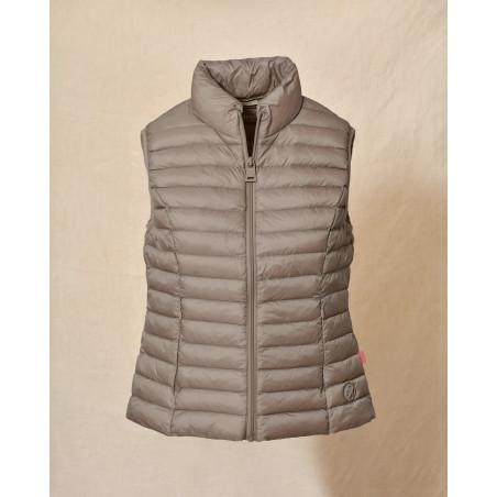Doudoune sans manches taupe Ma Petite Capsule