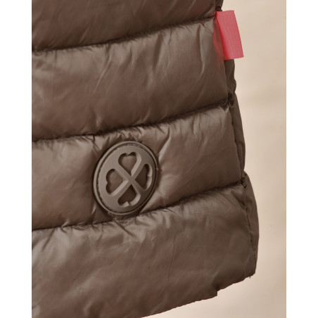 Doudoune sans manches taupe Ma Petite Capsule