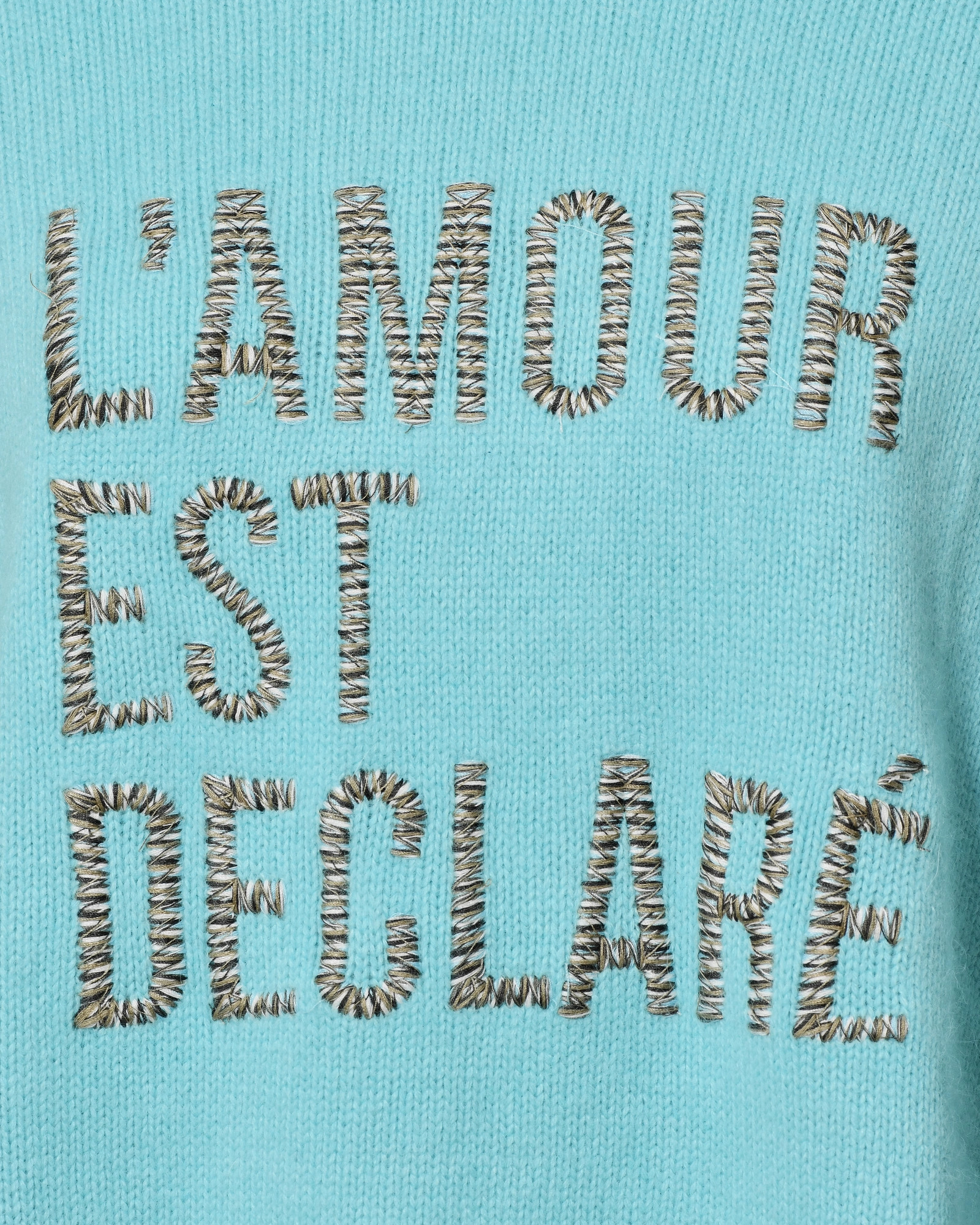 Pull en laine à col roulé bleu Ma Petite Capsule