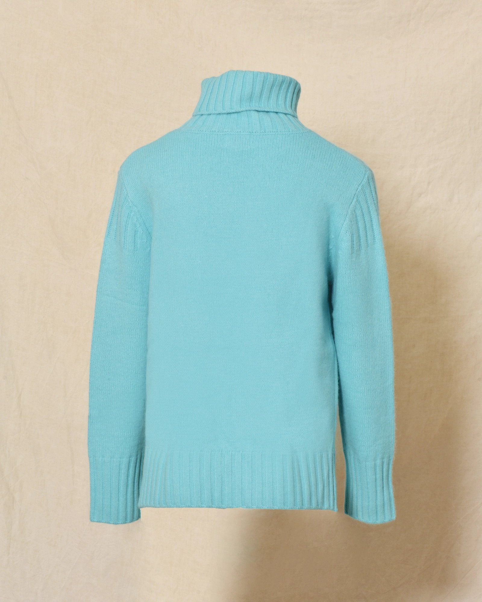 Pull en laine à col roulé bleu Ma Petite Capsule