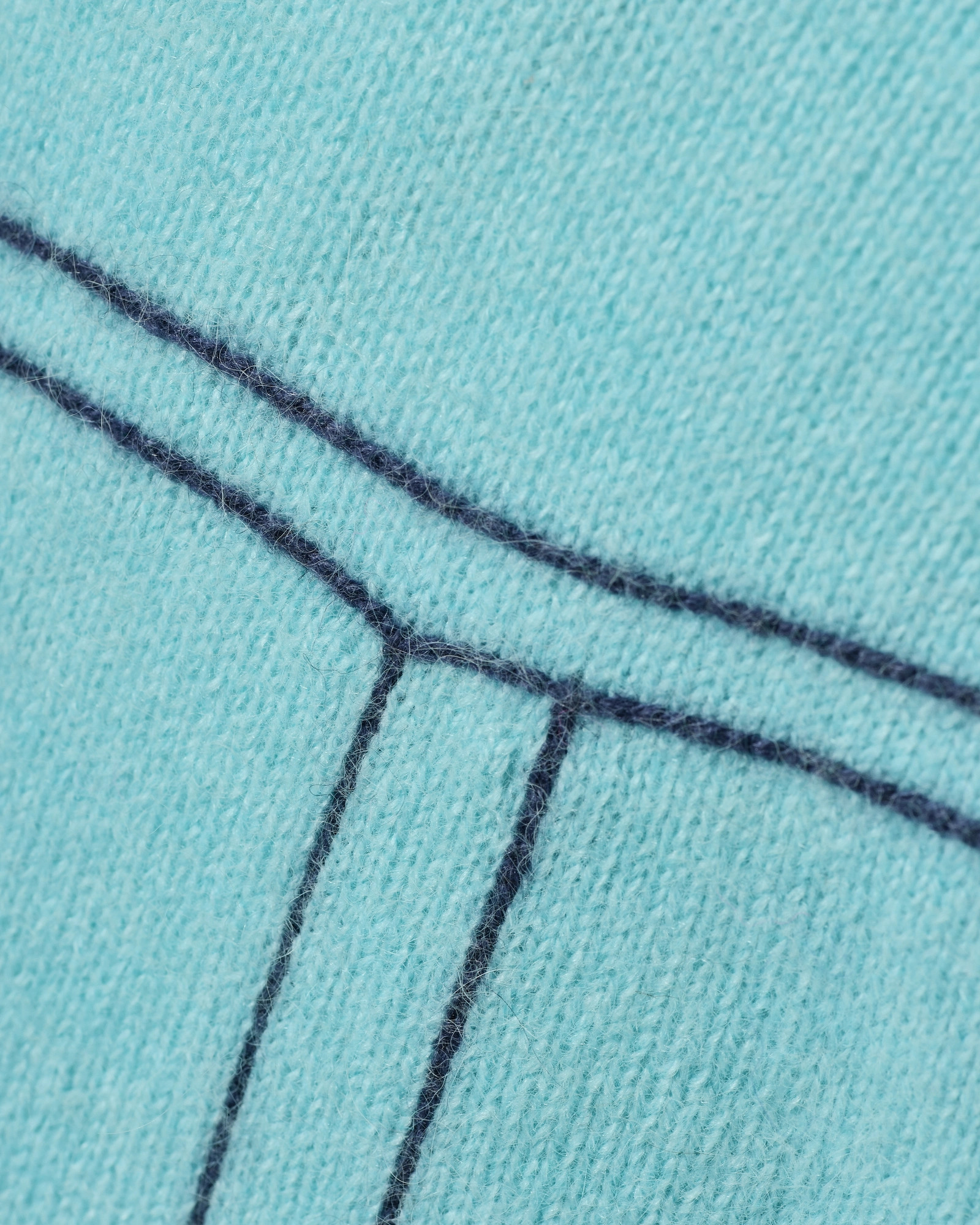 Gilet en maille bleu à surpiqûres contrastantes Ma Petite Capsule