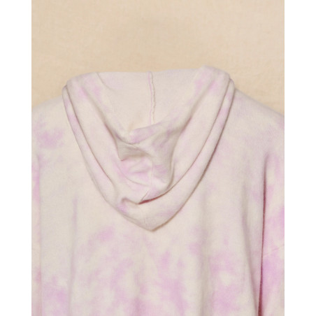 Gilet à capuche tie and dye à empiècements mandala Ma Petite Capsule