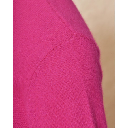 Pull en laine zippé rose fuchsia Ma Petite Capsule