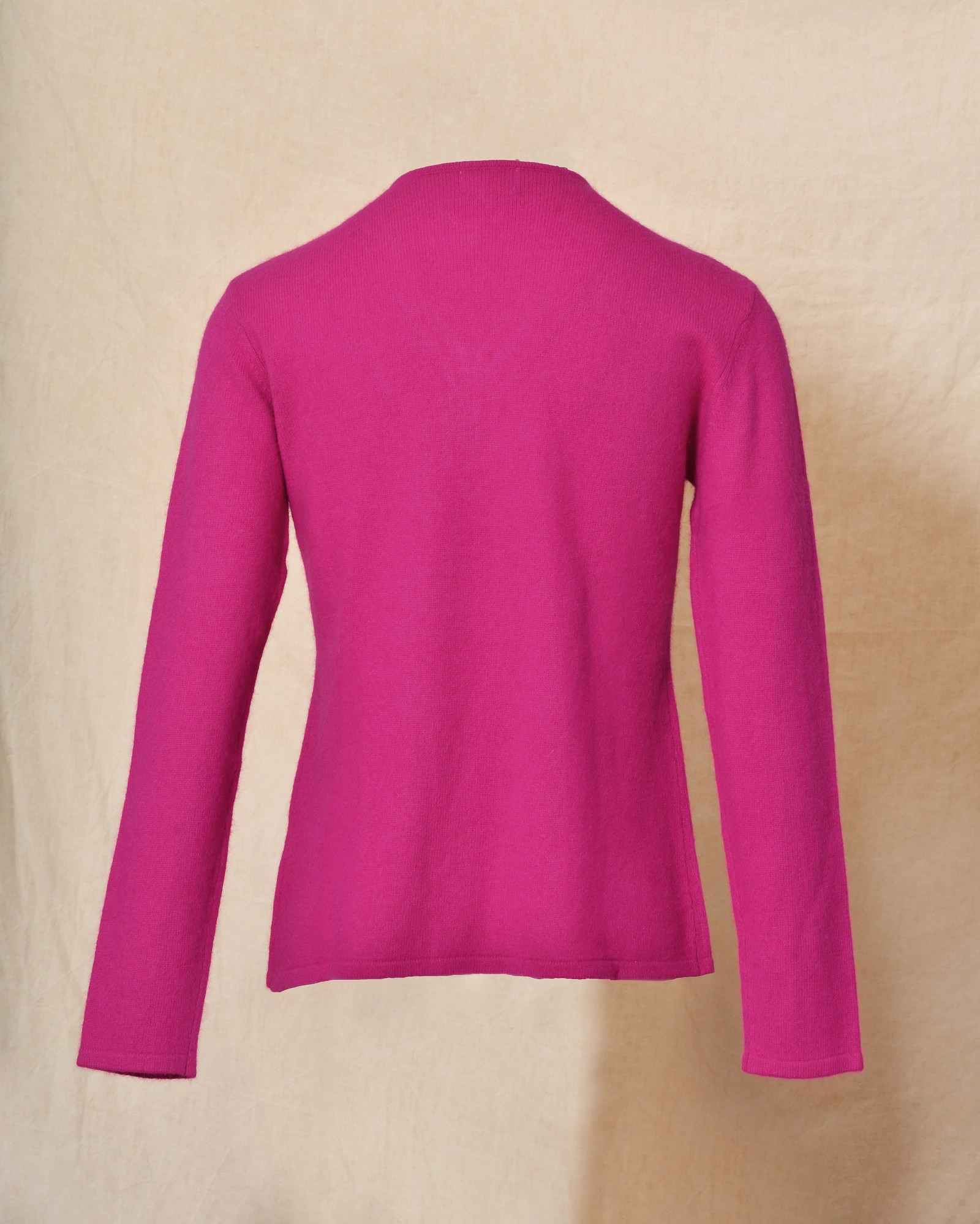 Pull en laine zippé rose fuchsia Ma Petite Capsule