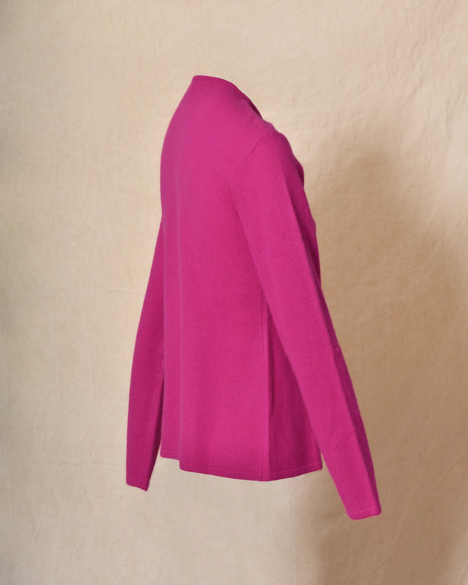 Pull en laine zippé rose fuchsia Ma Petite Capsule