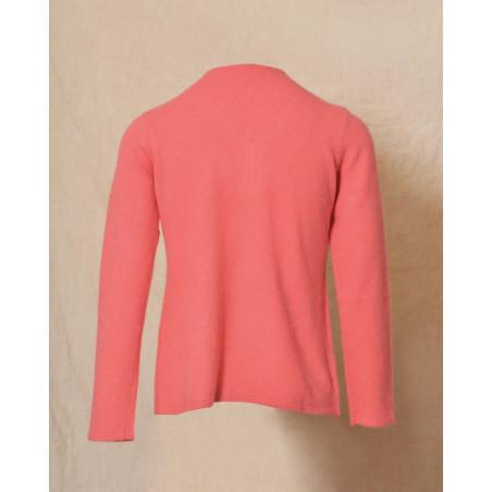 Pull en laine zippé corail Ma Petite Capsule