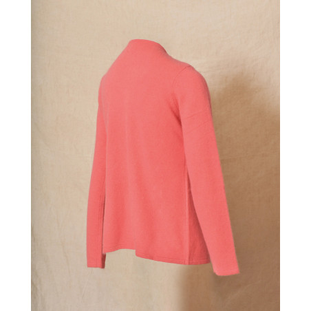 Pull en laine zippé corail Ma Petite Capsule