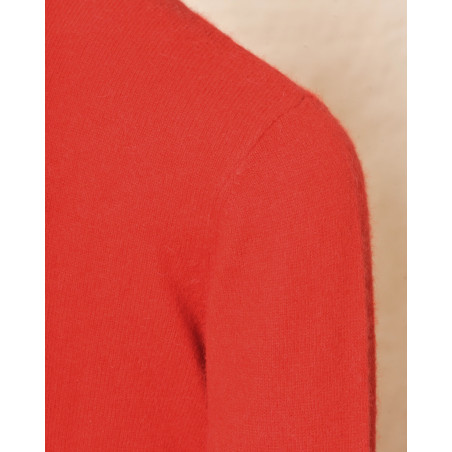 Pull en laine zippé rouge Ma Petite Capsule