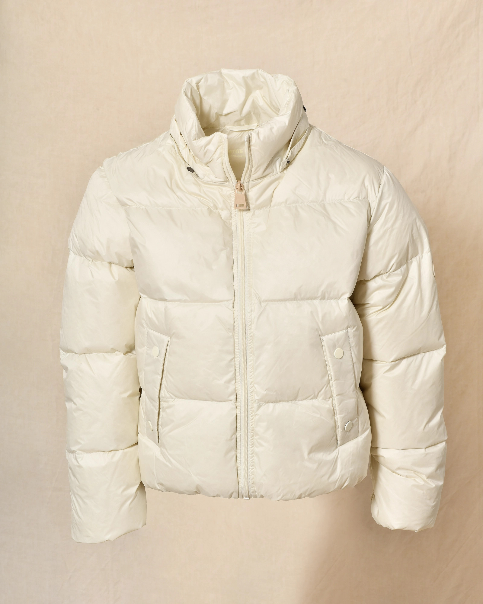Doudoune à capuche crème Ma Petite Capsule