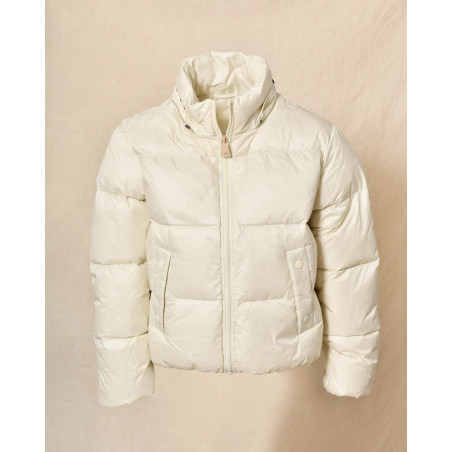 Doudoune à capuche crème Ma Petite Capsule