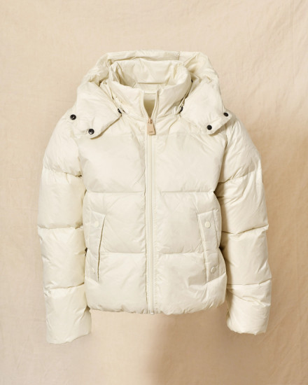 Doudoune à capuche crème Ma Petite Capsule