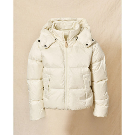 Doudoune à capuche crème Ma Petite Capsule