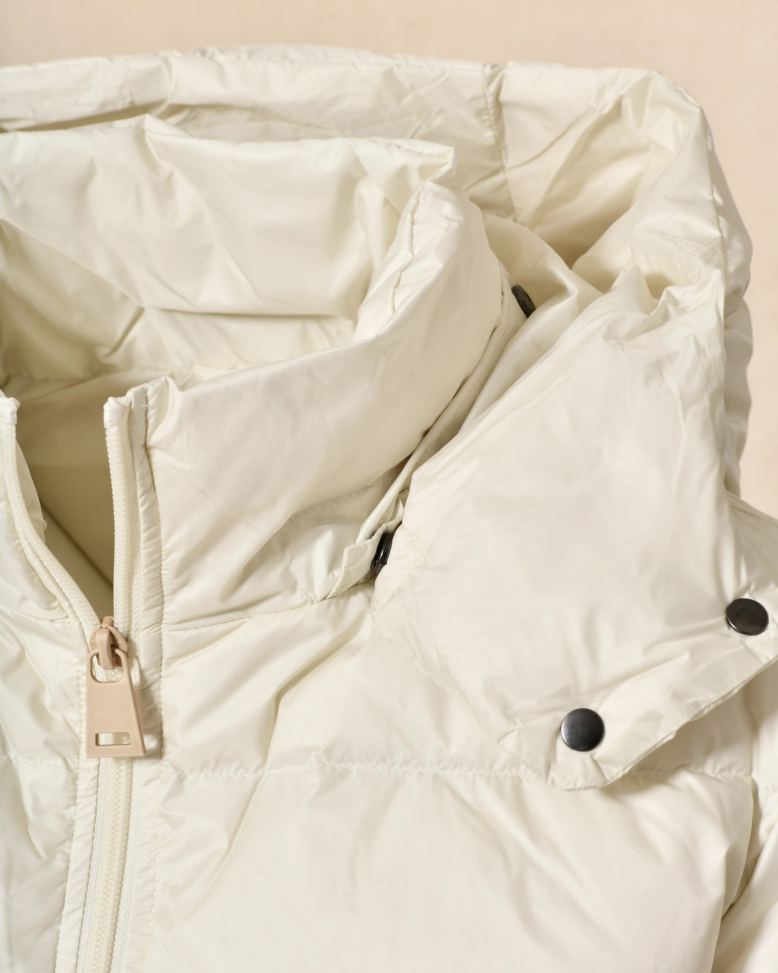 Doudoune à capuche crème Ma Petite Capsule