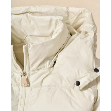 Doudoune à capuche crème Ma Petite Capsule