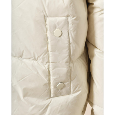 Doudoune à capuche crème Ma Petite Capsule