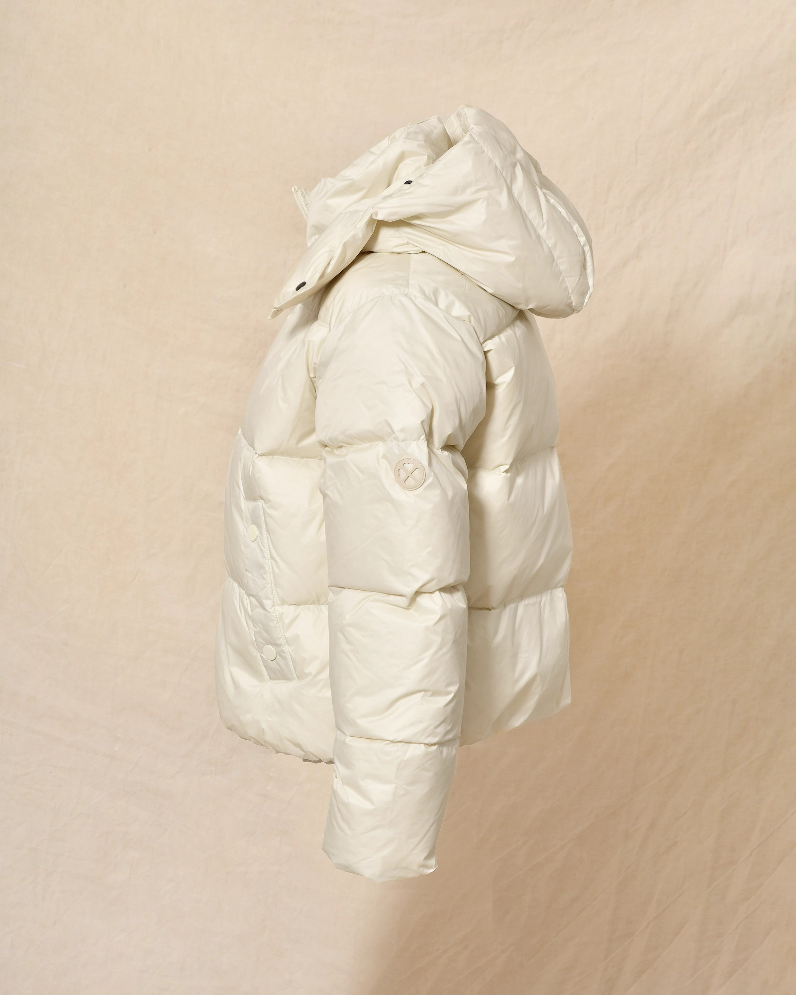 Doudoune à capuche crème Ma Petite Capsule