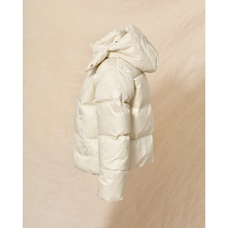 Doudoune à capuche crème Ma Petite Capsule