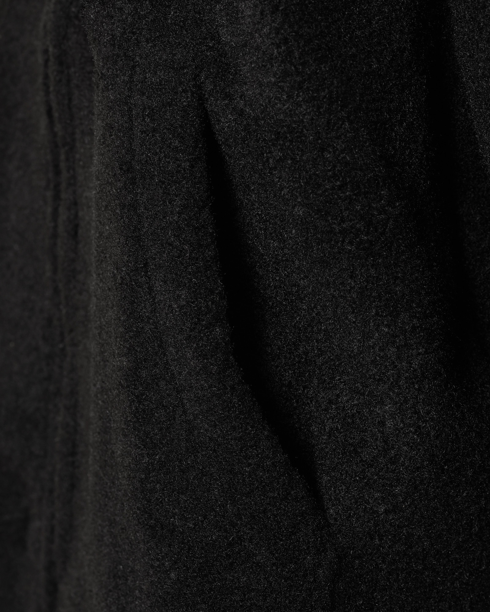 Sweat à capuche zippé en tissu bouclette noir Over-D
