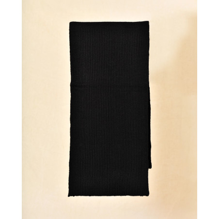 Echarpe en laine noire Over-D