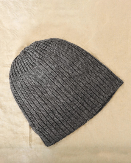 Bonnet en maille gris Over-D