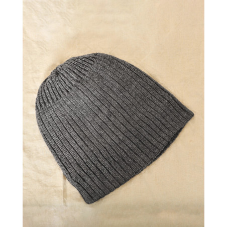 Bonnet en maille gris Over-D