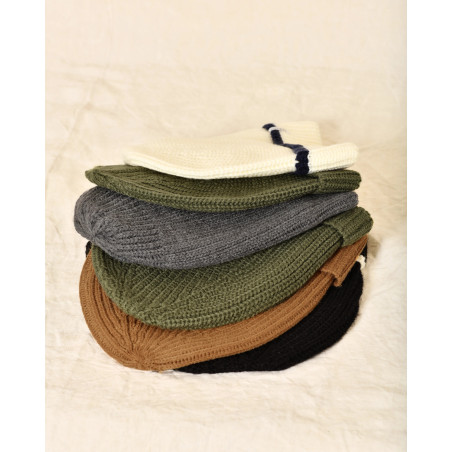 Bonnet en maille gris Over-D