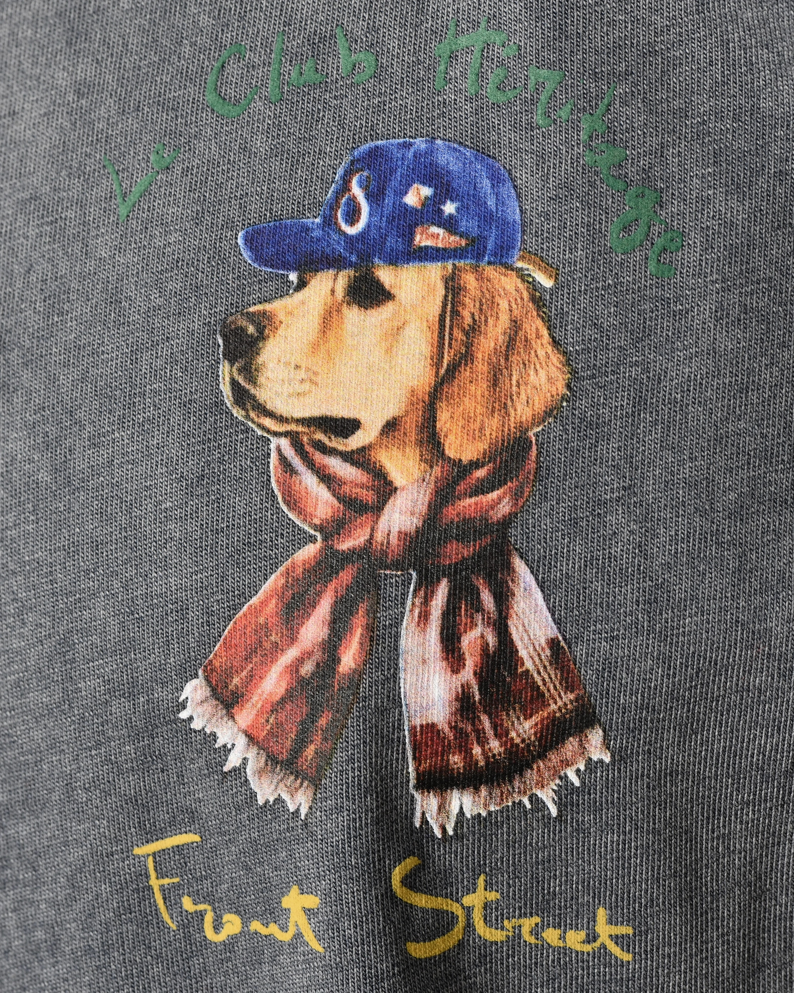 T-shirt bleu imprimé graphique Front Street