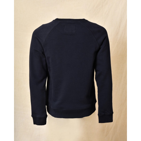 Sweat-shirt bleu à logo brodé contrastant Lords & Fools