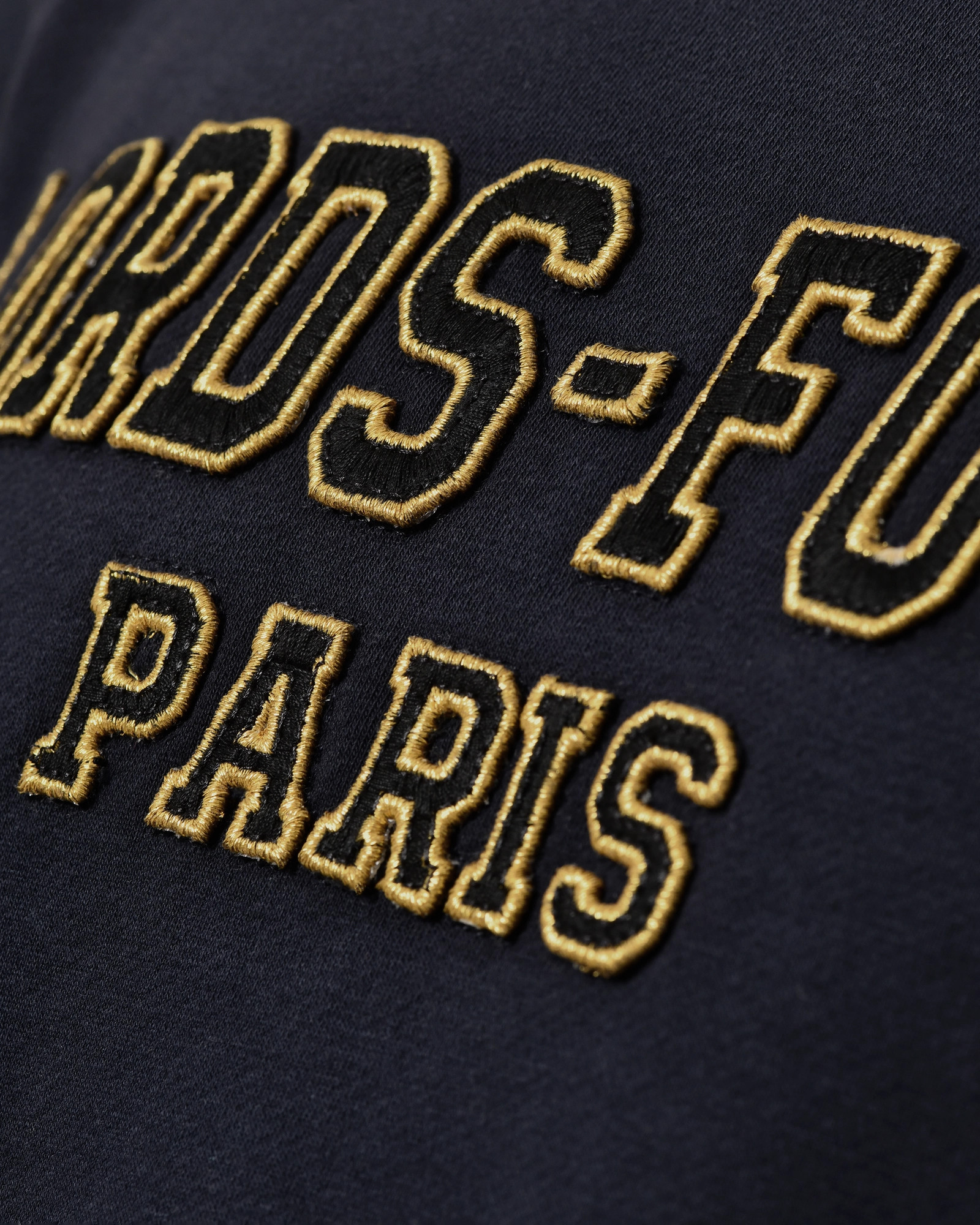 Sweat-shirt bleu à logo brodé contrastant Lords & Fools