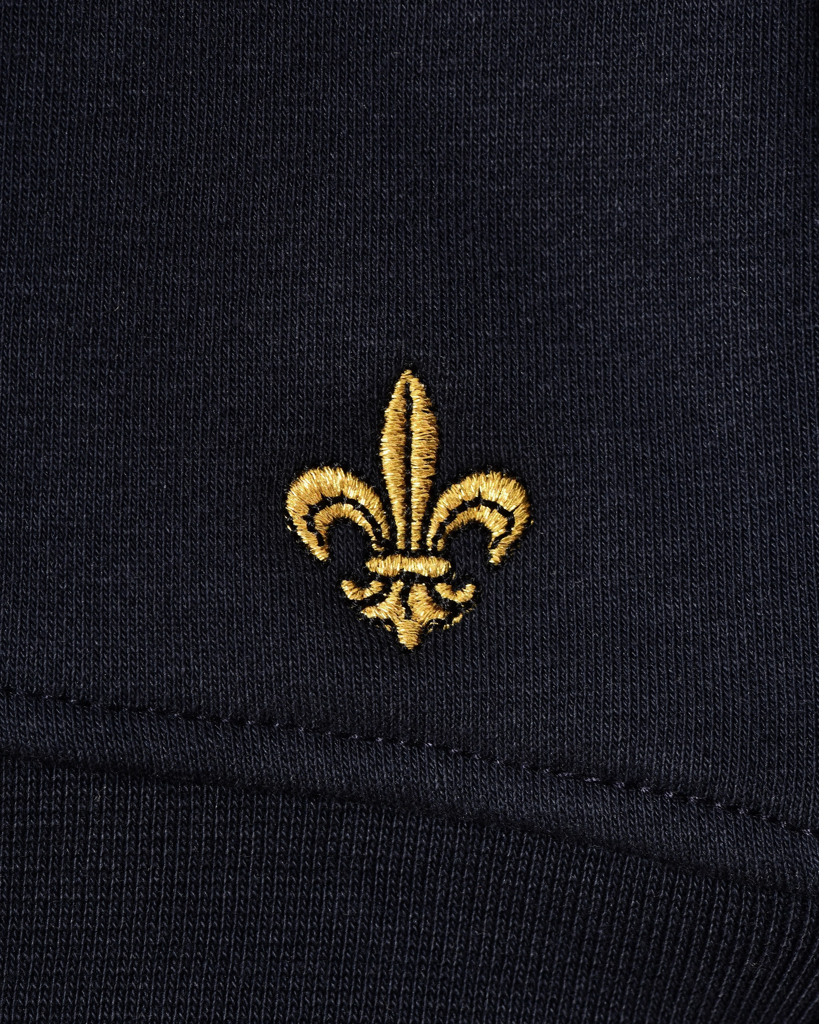 Sweat-shirt bleu à logo brodé contrastant Lords & Fools
